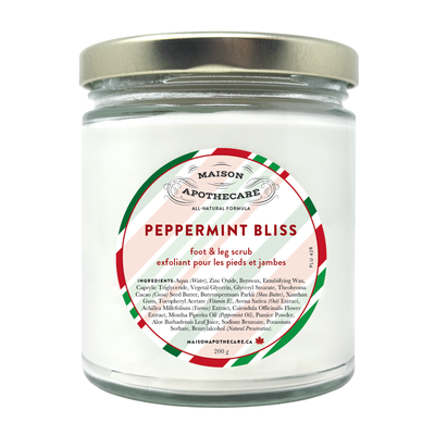 NEW Foot & Leg Scrub - Peppermint Bliss - Maison Apothecare